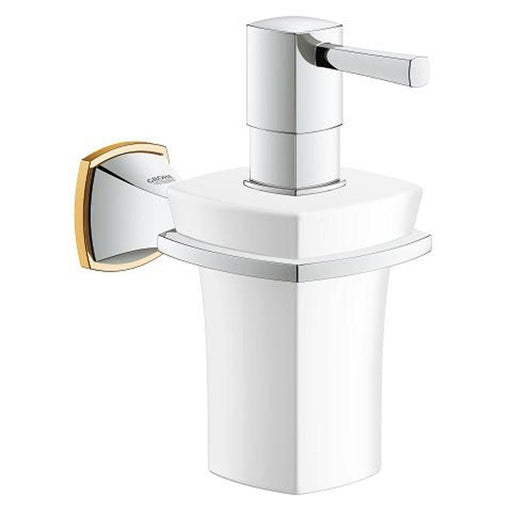 Grohe Grandera Holder with Ceramic Soap Dispenser - Unbeatable Bathrooms