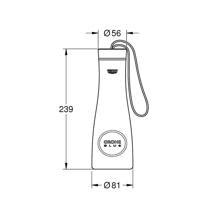 Grohe Blue Thermo Drinking Bottle - Unbeatable Bathrooms