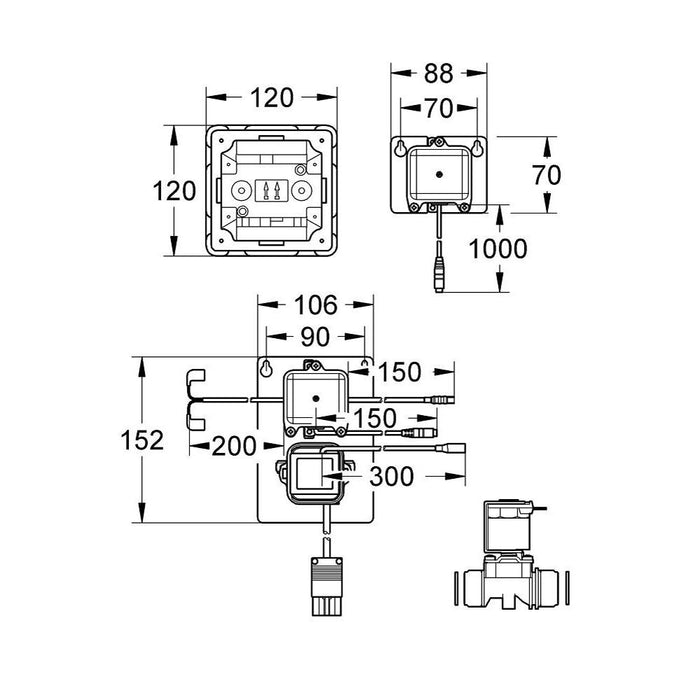Grohe Replacement Electronic Radar for Urinal - Unbeatable Bathrooms