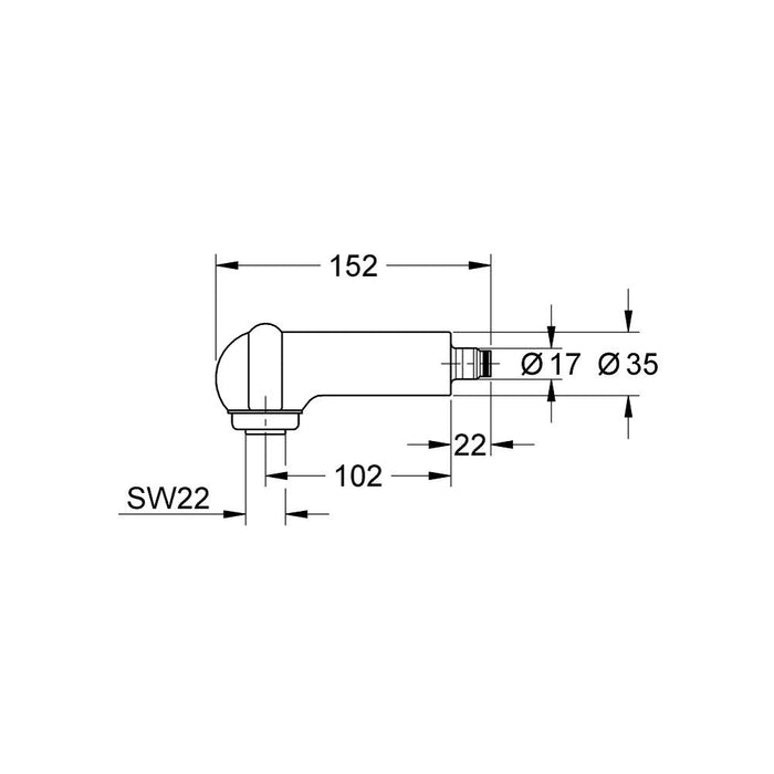 Grohe Hand Shower 46050L00 - Unbeatable Bathrooms