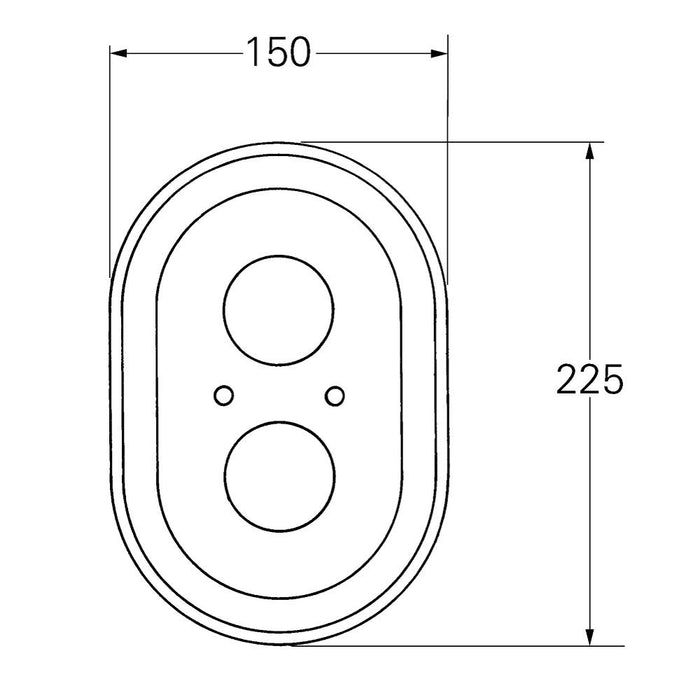 Grohe Escutcheon (Oval) 47188000 - Unbeatable Bathrooms