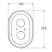 Grohe Escutcheon (Oval) 47188000 - Unbeatable Bathrooms