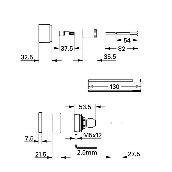 Grohe Extension Set 27.5 Mm 47261000 - Unbeatable Bathrooms