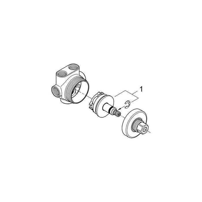 Grohe 5 Way Diverter with Concealed Body - Unbeatable Bathrooms