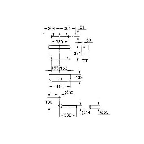 Grohe 6L Flushing Cistern for WC - Unbeatable Bathrooms