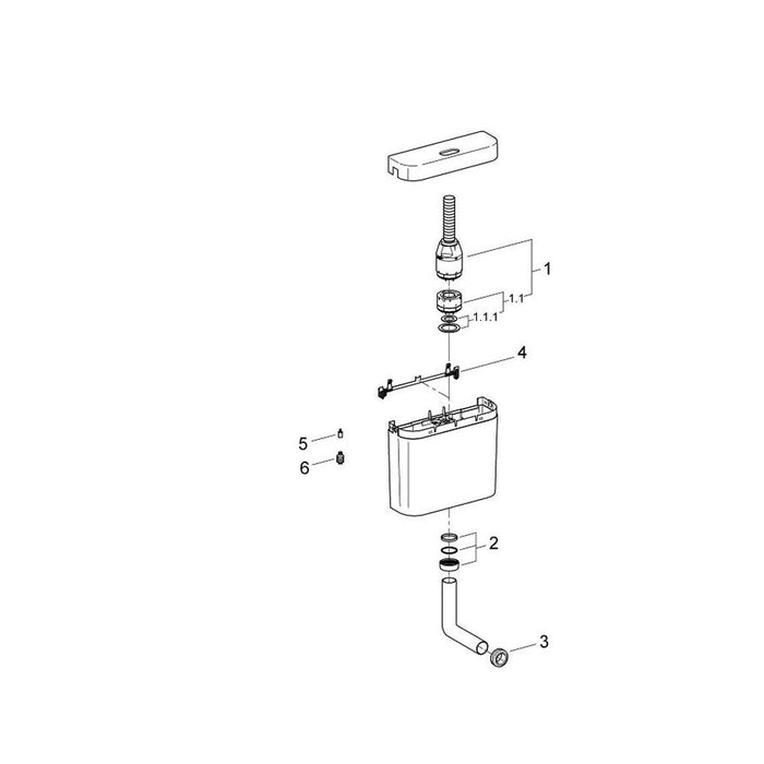 Grohe 6L Flushing Cistern for WC - Unbeatable Bathrooms