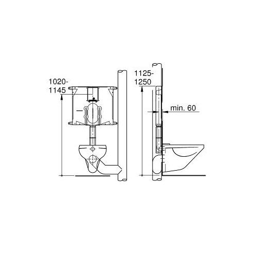 Grohe 80mm Flushing Cistern for WC - Unbeatable Bathrooms