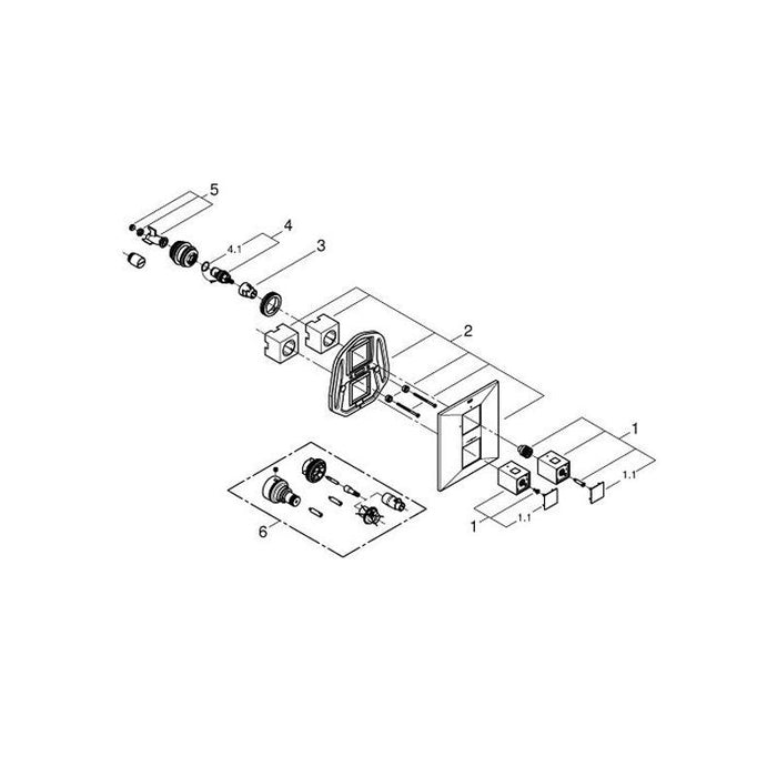 Grohe Allure Brilliant Thermostatic Shower Mixer - Unbeatable Bathrooms