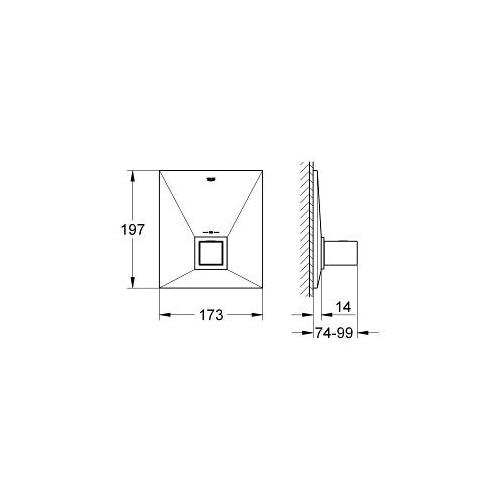 Grohe Allure Brilliant Trim for Thermostatic Shower Valve - Unbeatable Bathrooms