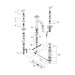 Grohe Allure Two Handle 1/2 Inch Medium Size Three Hole Basin Mixer - Unbeatable Bathrooms