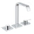 Grohe Allure Two Handle 1/2 Inch Medium Size Three Hole Basin Mixer - Unbeatable Bathrooms