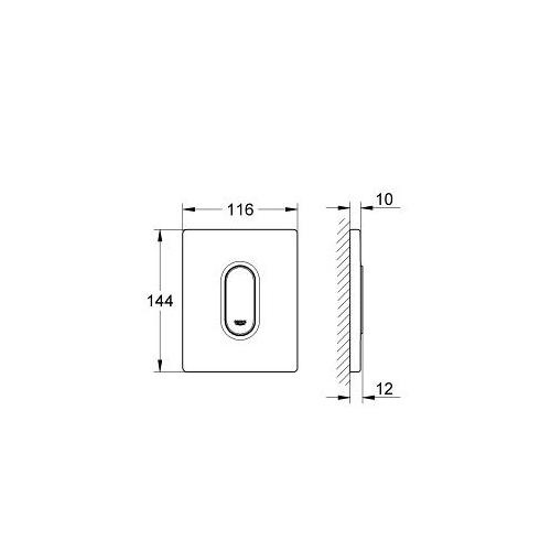 Grohe Arena Cosmopolitan Actuation Plate - Unbeatable Bathrooms