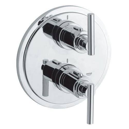 Grohe Atrio Thermostat with Integrated 2 Way Diverter for Bath or Shower and More Than One Outlet - Unbeatable Bathrooms
