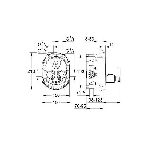 Grohe Atrio Trim for Thermostatic Shower Valve - Unbeatable Bathrooms
