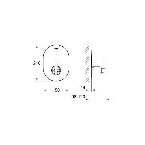 Grohe Atrio Trim for Thermostatic Shower Valve - Unbeatable Bathrooms