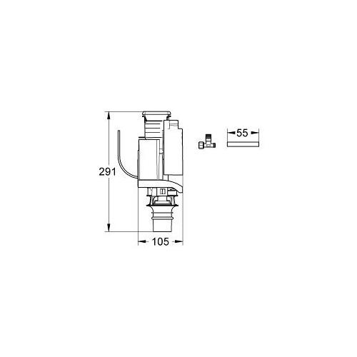 Grohe AV1 Dual Flush Valve Set - Unbeatable Bathrooms