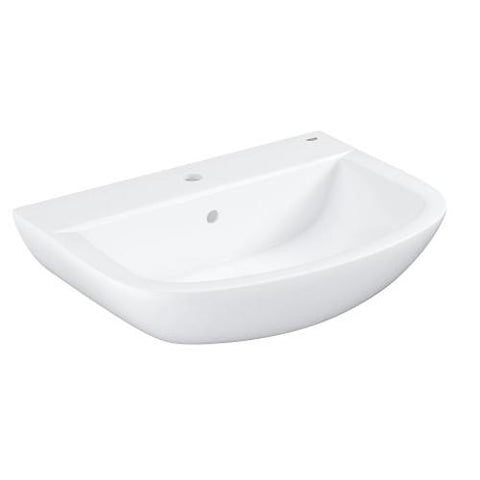 Grohe Bau 650mm 1TH Ceramic Wall Hung Basin - Unbeatable Bathrooms