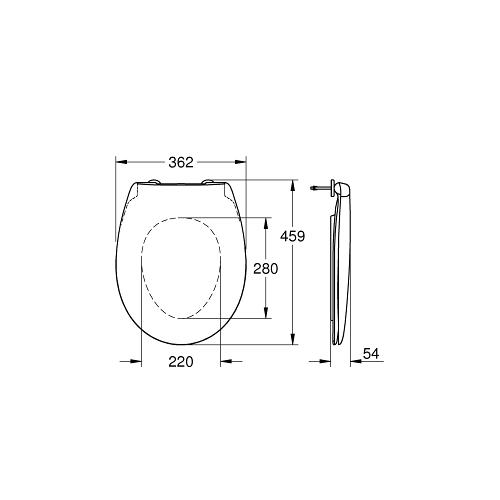 Grohe Bau Ceramic Floor Standing Toilet - Unbeatable Bathrooms