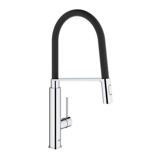 Grohe Concetto 1/2 Inch Single Lever Sink Mixer with Normal Spray and Powerful Jet Spray - Unbeatable Bathrooms