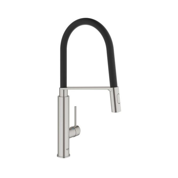 Grohe Concetto 1/2 Inch Single Lever Sink Mixer with Normal Spray and Powerful Jet Spray - Unbeatable Bathrooms