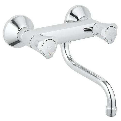 Grohe Costa 1/2 Inch L Wall Sink Mixer - Unbeatable Bathrooms