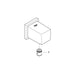 Grohe Euphoria 1/2 Inch Cube Shower Outlet Elbow - Unbeatable Bathrooms