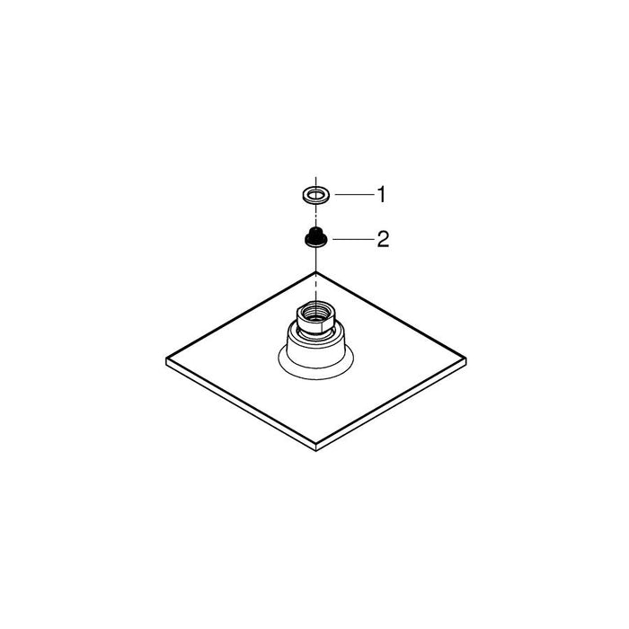 Grohe Euphoria Cube Head Shower with 1 Spray - Unbeatable Bathrooms