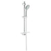 Grohe Euphoria Duo Chrome Shower Rail Set with 2 Sprays and Integrated Spray Dimmer - Unbeatable Bathrooms