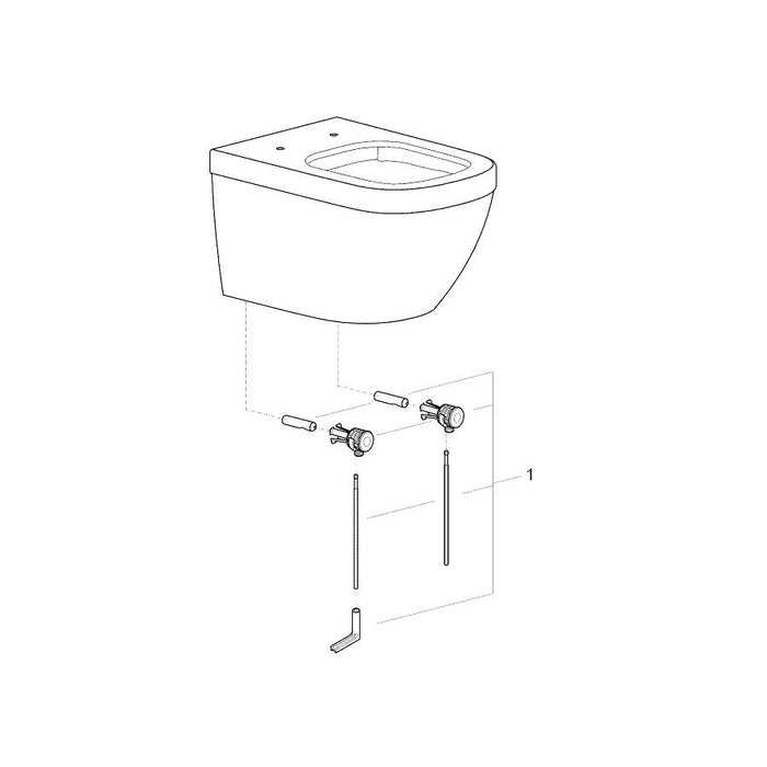 Grohe Euro Ceramic Wall Hung Toilet - 540 x 374mm - Unbeatable Bathrooms
