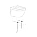 Grohe Euro Ceramic Compact Wall Hung Toilet - 490 x 374mm - Unbeatable Bathrooms