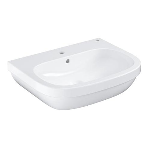Grohe Euro 650mm 1TH Wall Hung Basin with Anti-Stick & Anti-Bacterial Coating - Unbeatable Bathrooms