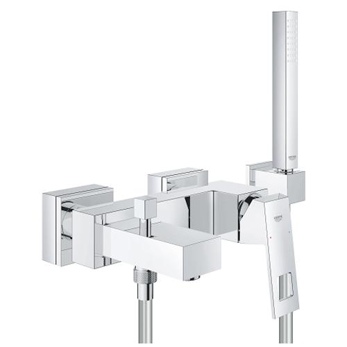 Grohe Eurocube 1/2 Inch Single Lever Bath or Shower Mixer with Diverter - Unbeatable Bathrooms