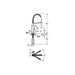 Grohe Eurocube 1/2 Inch Single Lever Sink Mixer - Unbeatable Bathrooms
