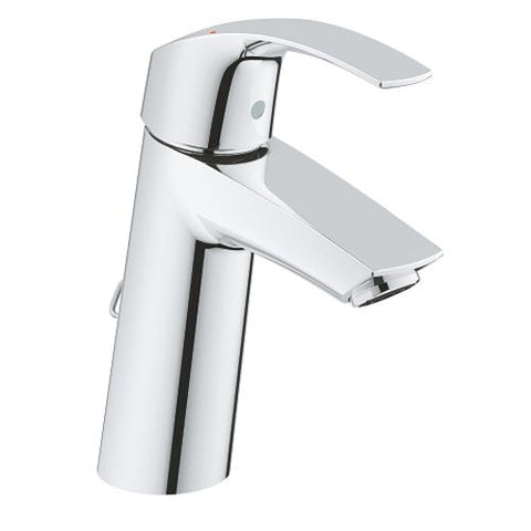 Grohe Eurosmart 1/2 Inch Medium Size Basin Mixer with Retractable Chain - Unbeatable Bathrooms