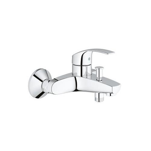 Grohe Eurosmart 1/2 Inch Single Lever Bath or Shower Mixer with Automatic Diverter and Smooth Control - Unbeatable Bathrooms