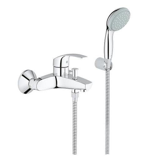 Grohe Eurosmart 1/2 Inch Single Lever Bath/Shower Mixer with Dreamspray Technology - Unbeatable Bathrooms