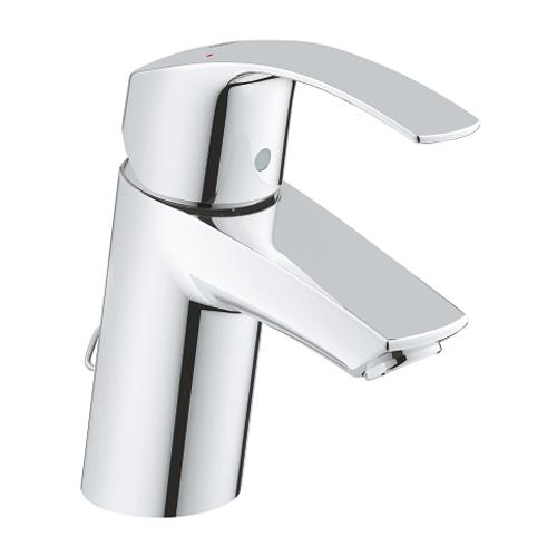 Grohe Eurosmart 1/2 Inch Small Size Chrome Basin Mixer with Pop Up Waste - Unbeatable Bathrooms