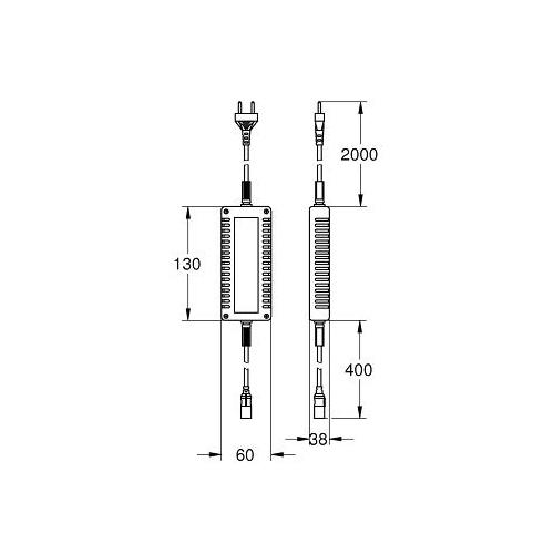Grohe F Digital Deluxe Power Supply Base Unit Box - Unbeatable Bathrooms