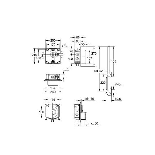 Grohe Flush Valve for WC for Wash Down and Wash Out Bowls - Unbeatable Bathrooms