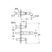 Grohe Grandera 1/2 Inch Small Size Wall Mounted Three Hole Basin Mixer - Unbeatable Bathrooms