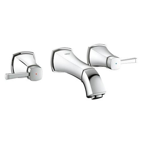 Grohe Grandera 1/2 Inch Small Size Wall Mounted Three Hole Basin Mixer - Unbeatable Bathrooms