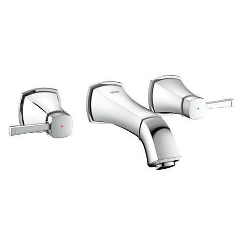 Grohe Grandera 1/2 Inch Small Size Wall Mounted Three Hole Basin Mixer - Unbeatable Bathrooms
