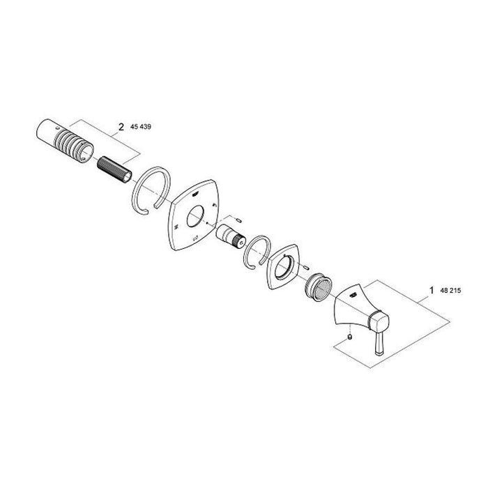 Grohe Grandera 5 Way Diverter - Unbeatable Bathrooms