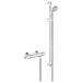 Grohe Grohtherm 1/2 Inch Chrome Thermostatic Shower Mixer with Shower Set - Unbeatable Bathrooms