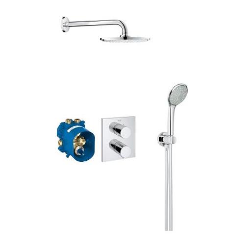 Grohe Grohtherm Chrome Cosmopolitan Perfect Shower Set - Unbeatable Bathrooms
