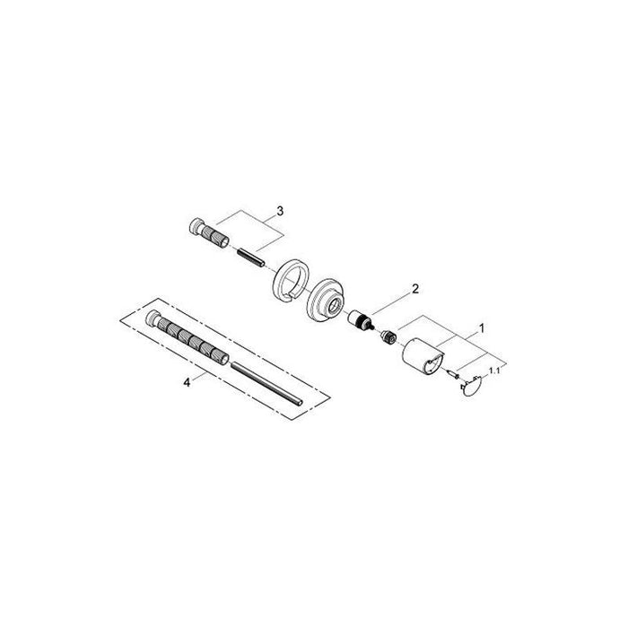 Grohe Grohtherm Concealed Stop Valve Trim - Unbeatable Bathrooms