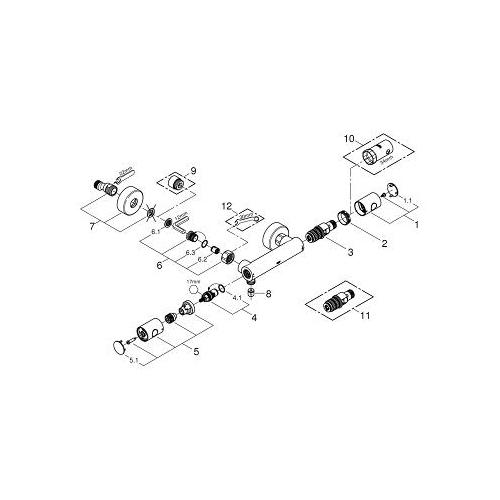 Grohe Grohtherm Cosmopolitan 1/2 Inch Thermostatic Shower Mixer - Unbeatable Bathrooms