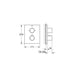 Grohe Grohtherm F Thermostatic Trim with Integrated 2 Way Diverter - Unbeatable Bathrooms