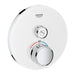 Grohe Grohtherm Moon White Smartcontrol Thermostat for Concealed Installation with One Valve - Unbeatable Bathrooms
