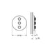 Grohe Grohtherm Moon White Smartcontrol Triple Volume Control Trim - Unbeatable Bathrooms